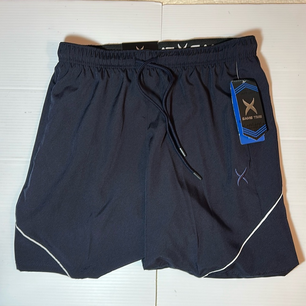 Game Time Active Rapid Dry Tech Black Shorts Med 32-35 waist NWT - Picture 5 of 12